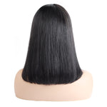 Malaysian Hair Silky Straight Short Wig Peruvian Fashion Bob Wigs Indian Human Hair Lace Front Wigs Brazilian Human Hair Wigs