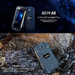 AGM A8 Triple Proofing Phone, 4GB+64GB, EU Version 4050mAh Battery, IP68 Waterproof Dustproof Shockproof, 5.0 inch Android 7.0